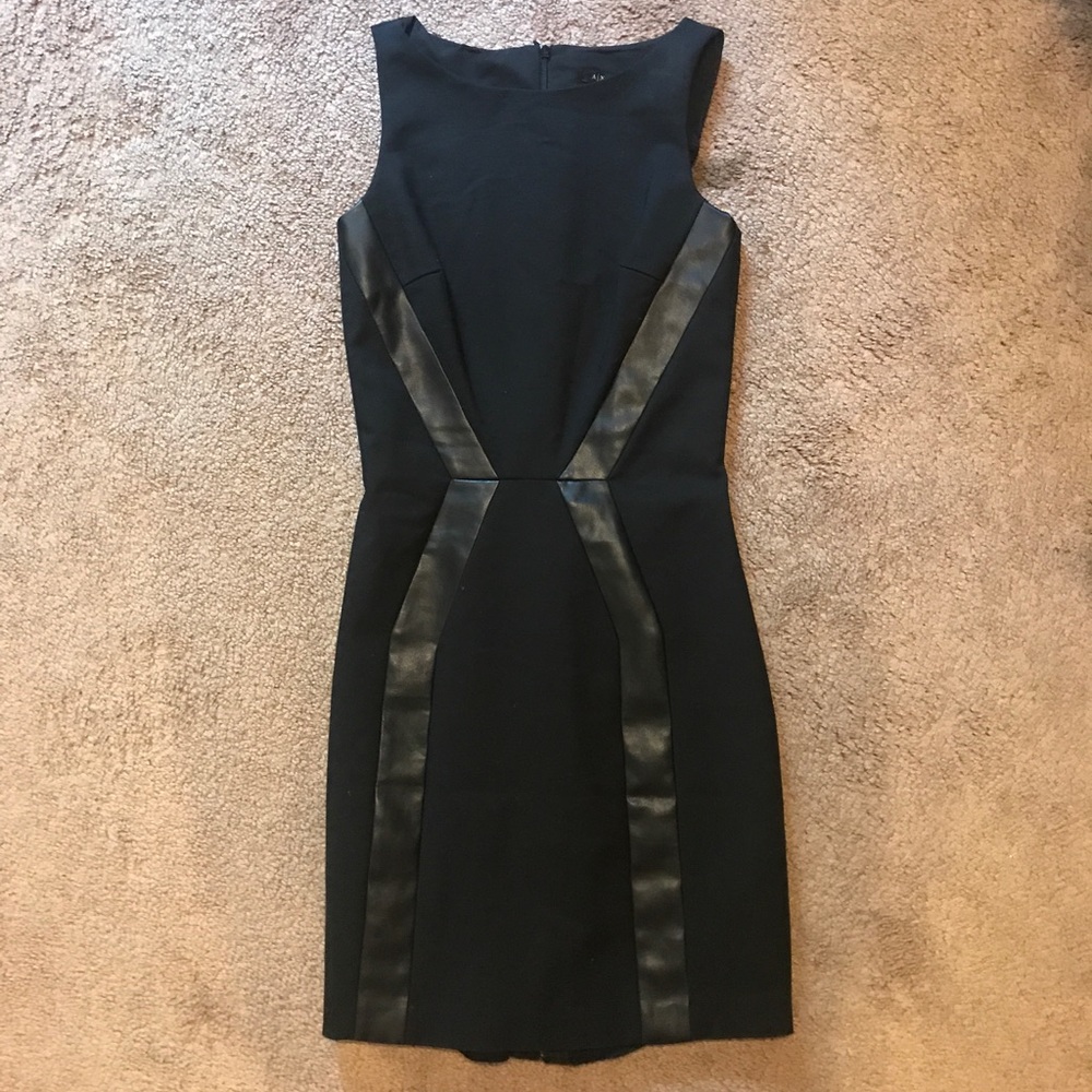ARMANI EXCHANGE form fitted - zip dress